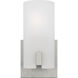 Drew & Jonathan Scott Rhode 1 Light 4.88 inch Brushed Steel Vanity Light Wall Light