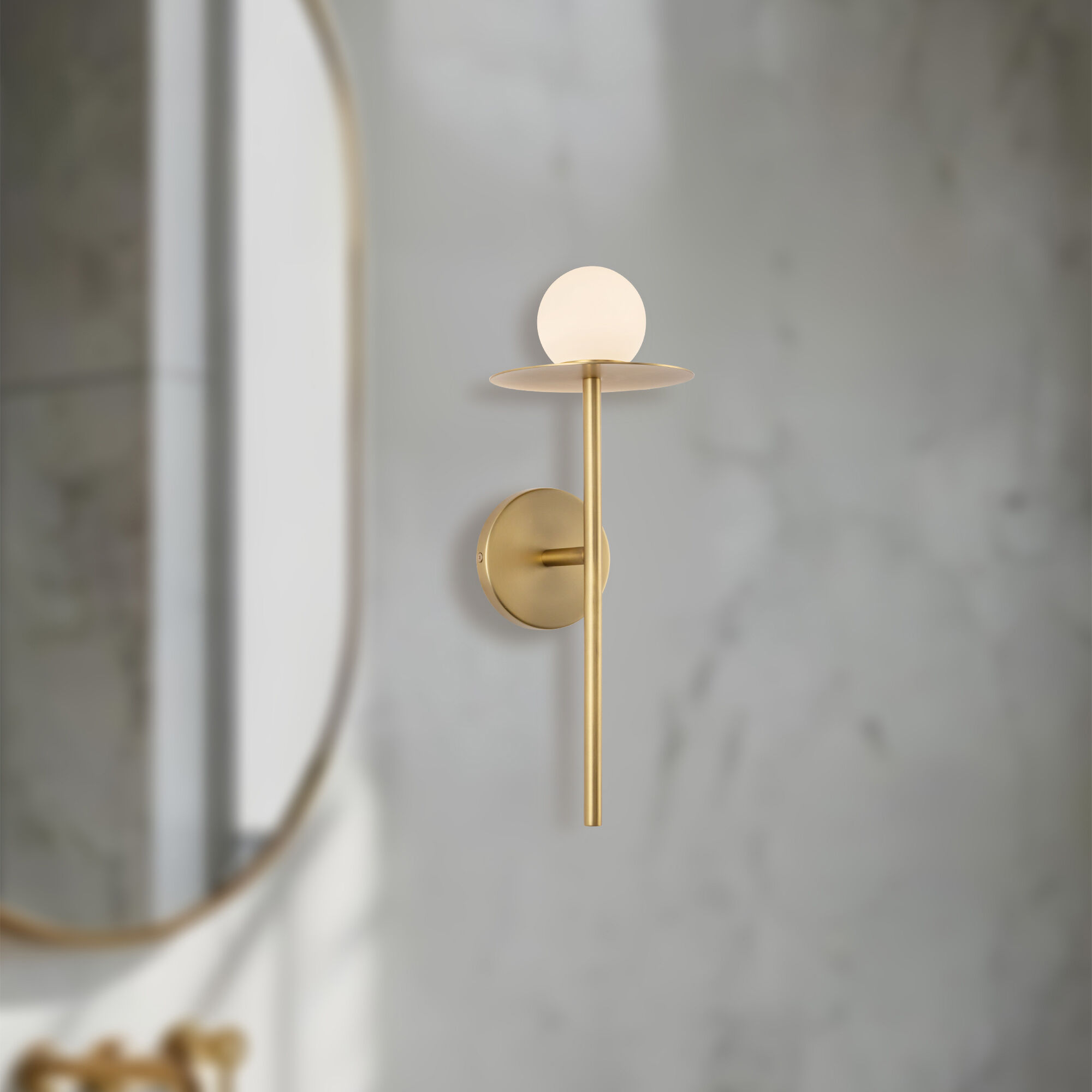Elixir Wall Sconce Wall Light in Brushed Gold