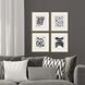 Geometrics Collection Black Framed Art