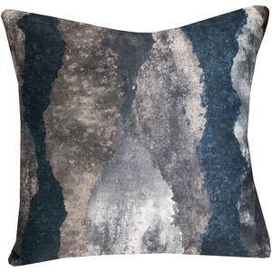 Panorama 24 inch Dark Blue and Grey with Silver Pillow