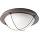 Portal LED 14 inch Antique Bronze Flush Mount Ceiling Light