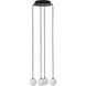 Sean Lavin Orbet LED 10.7 inch Nightshade Black Chandelier Ceiling Light