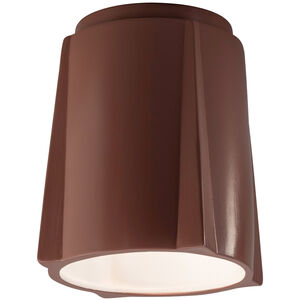 Radiance Collection 1 Light 8 inch Canyon Clay Flush-Mount Ceiling Light