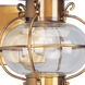 Harbor 1 Light 11.25 inch Flemish Brass Small Outdoor Wall Lantern