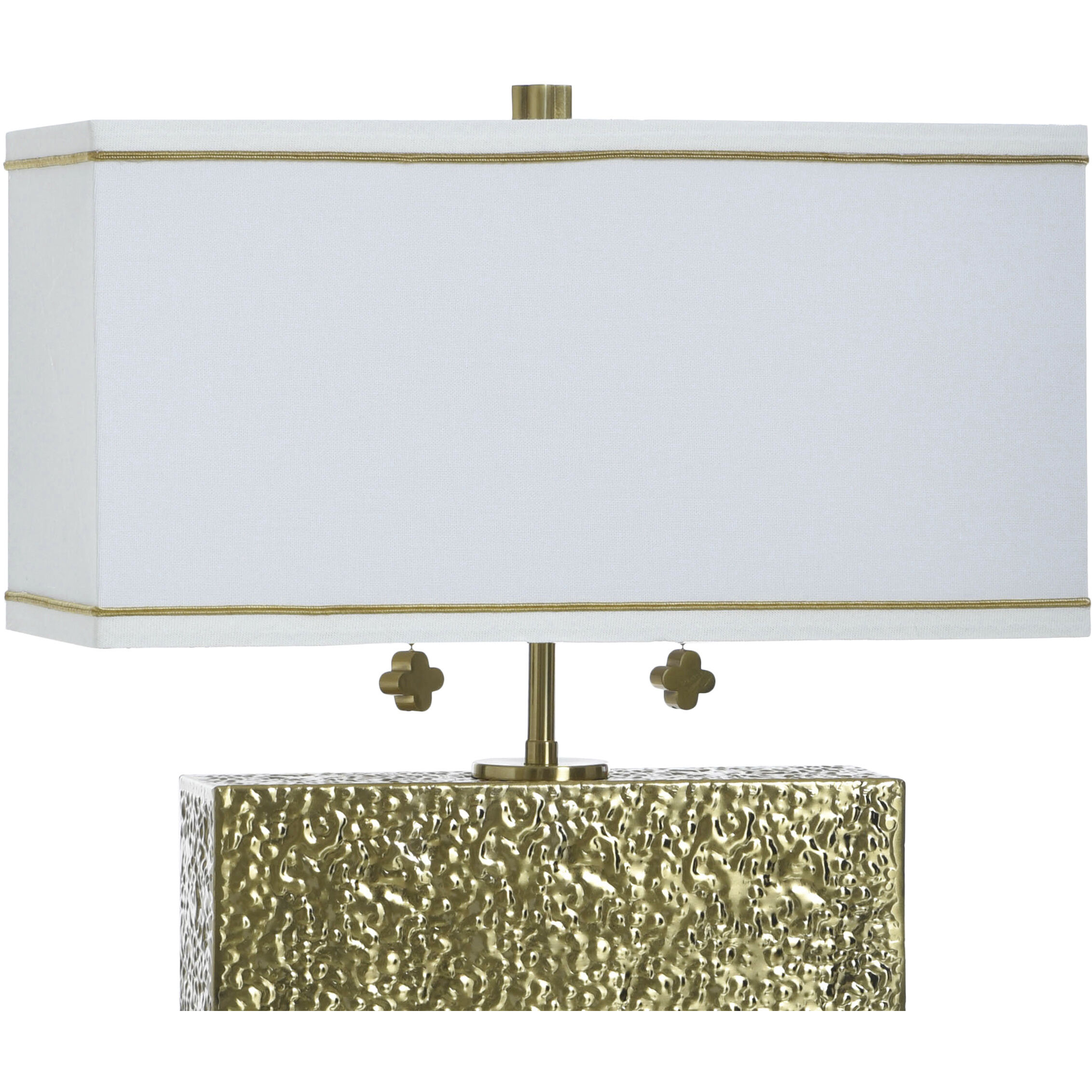 Eleanora 17 inch 60 watt Hammered Steel Table Lamp Portable Light