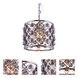 Madison 4 Light 14 inch Polished Nickel Pendant Ceiling Light in Silver Shade, Urban Classic
