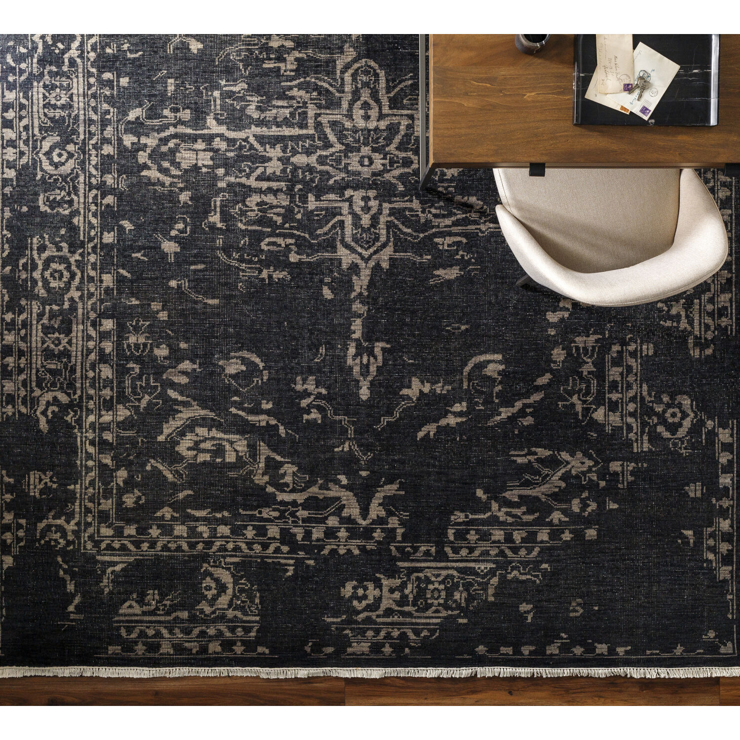 Festival 132 X 96 inch Black Rug in 8 x 11, Rectangle