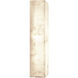 LumenAria Wall Sconce Wall Light in Brushed Brass, Alabaster Rocks