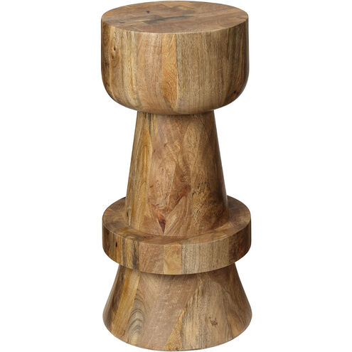Rook 25 inch Black and Brown and Natural Counter Stool