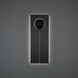 Keyhole LED 24 inch Black and Textured Brushed Nickel Outdoor Wall Light