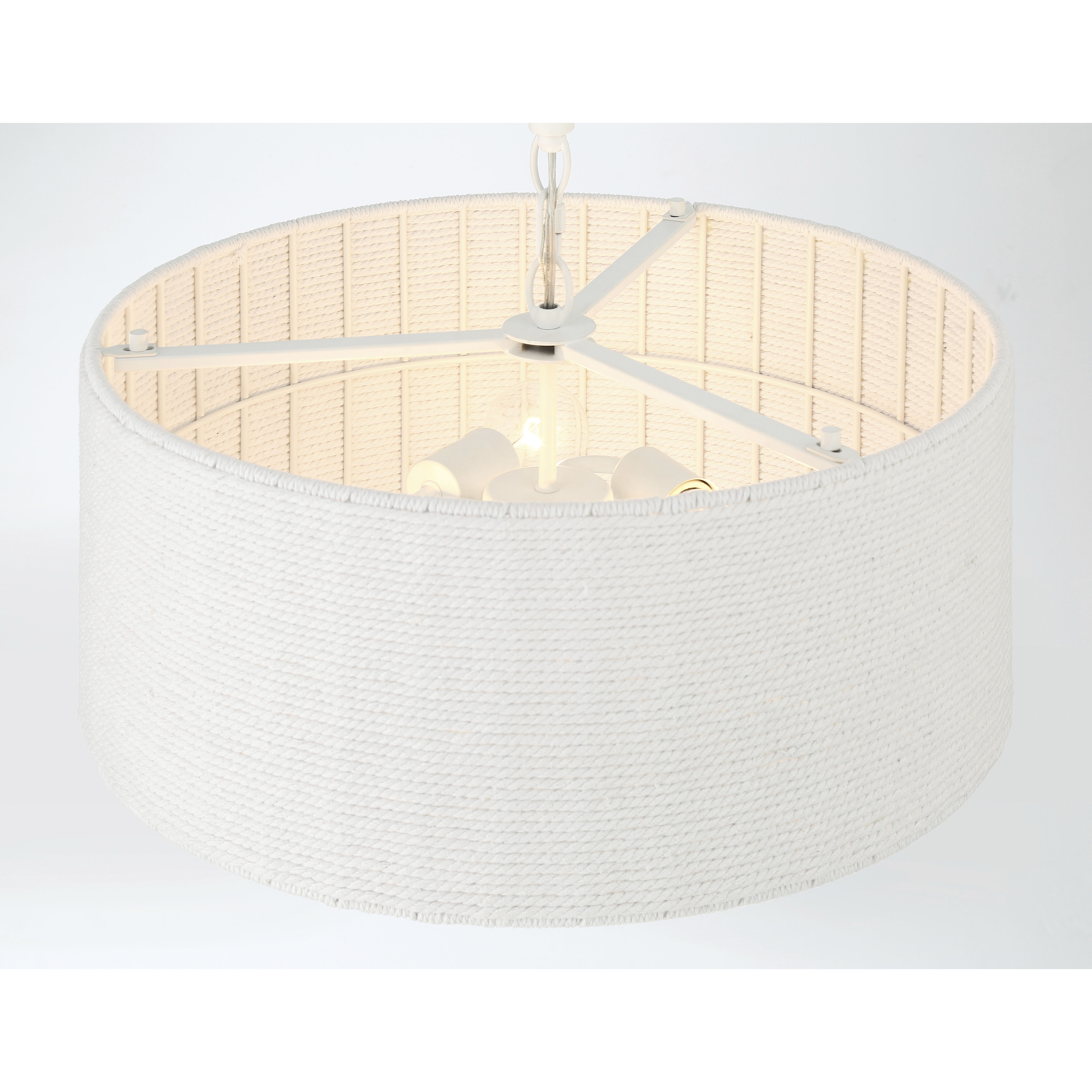 Lodelle 3 Light 19 inch Matte White Pendant Ceiling Light
