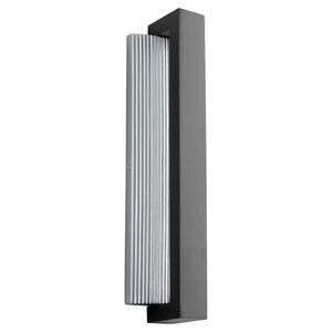 Verve 1 Light 22 inch Black/Brushed Aluminum Outdoor Wall Sconce