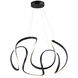 Mira LED 24.8 inch Black Pendant Ceiling Light