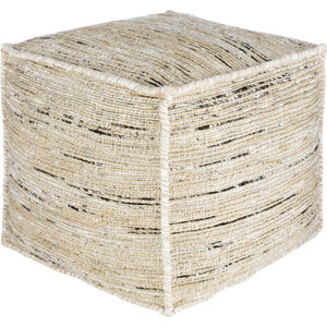 Esperanza 18 inch Wheat Pouf, Cube