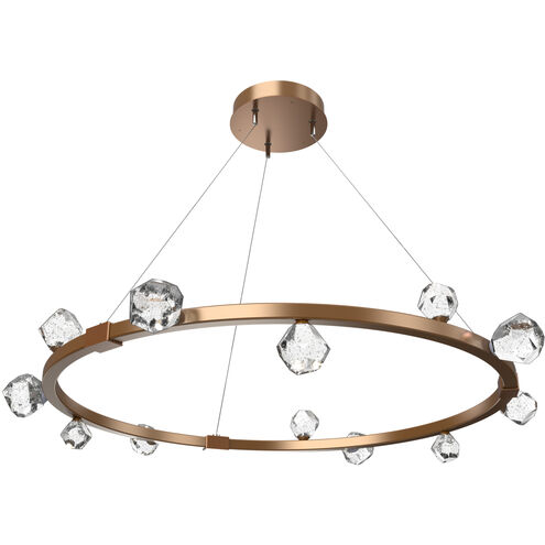 Stella LED 40.1 inch Novel Brass Chandelier Ceiling Light, Ring