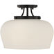 Octave 3 Light 13 inch Matte Black Semi-Flush Ceiling Light, Essentials