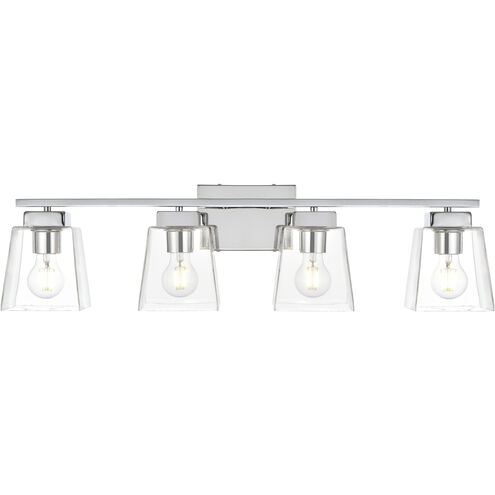 Merrick 4 Light 32 inch Chrome Bath Sconce Wall Light