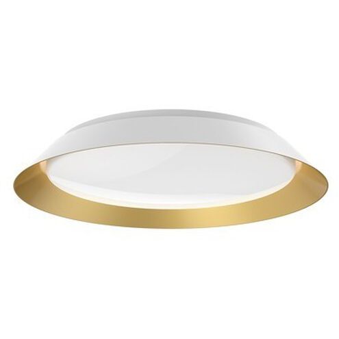 Jasper LED 19.13 inch Black and Gold Flush Mount Ceiling Light