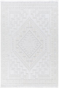 Broadway 108 X 79 inch Light Grey Rug, Rectangle