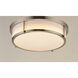 Rogue 2 Light 13 inch Satin Nickel Flush Mount Ceiling Light
