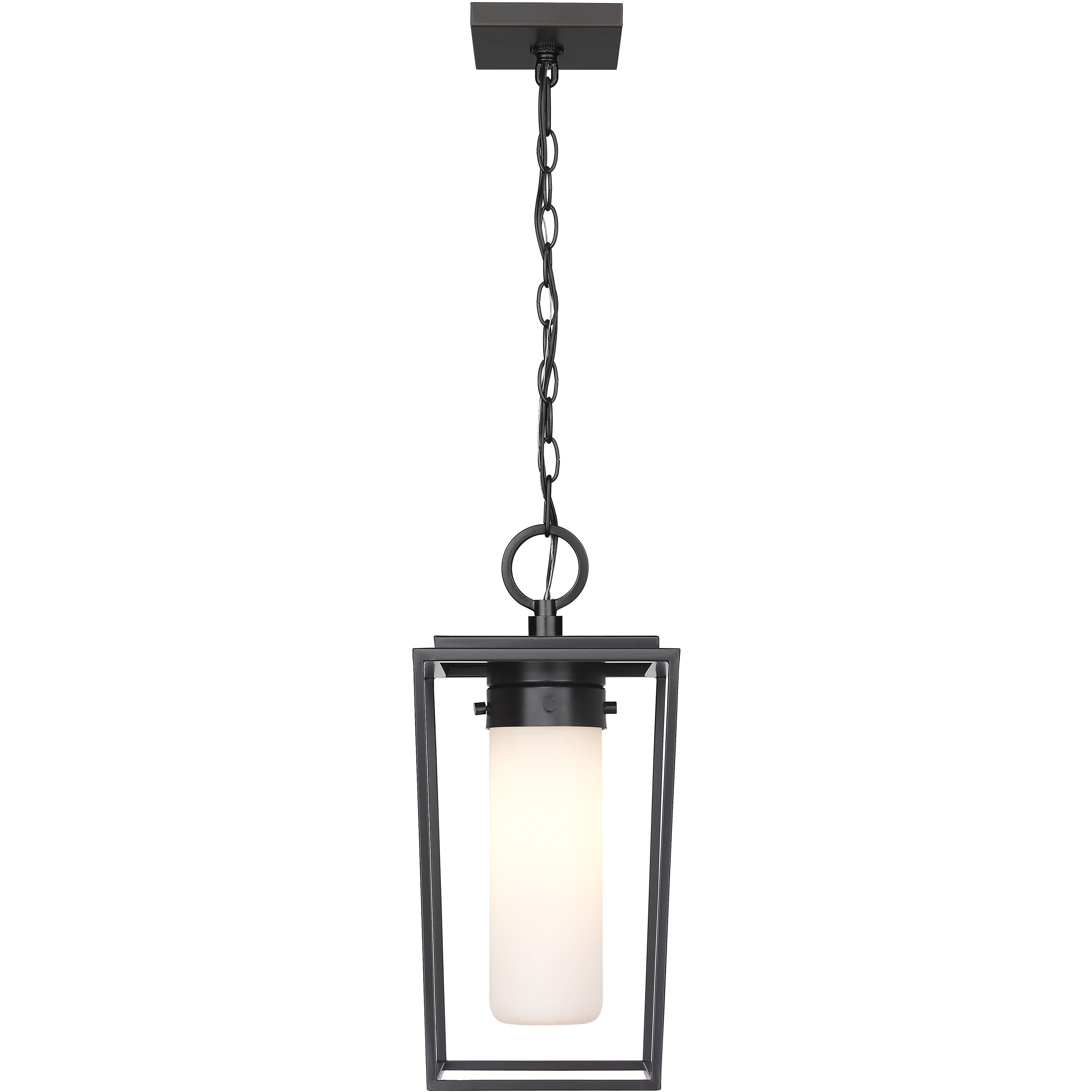 Sheridan 1 Light 8 inch Black Outdoor Chain Mount Ceiling Fixture