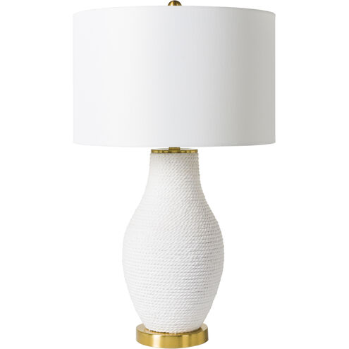 Steve 27.5 inch 100 watt Metallic Brass Table Lamp Portable Light