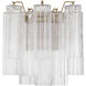 Addis Bath Wall Light in Tronchi Glass Clear