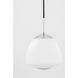 Jane 1 Light 8 inch Polished Nickel Pendant Ceiling Light