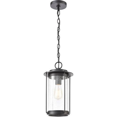 Bremond 1 Light 8 inch Matte Black Outdoor Pendant