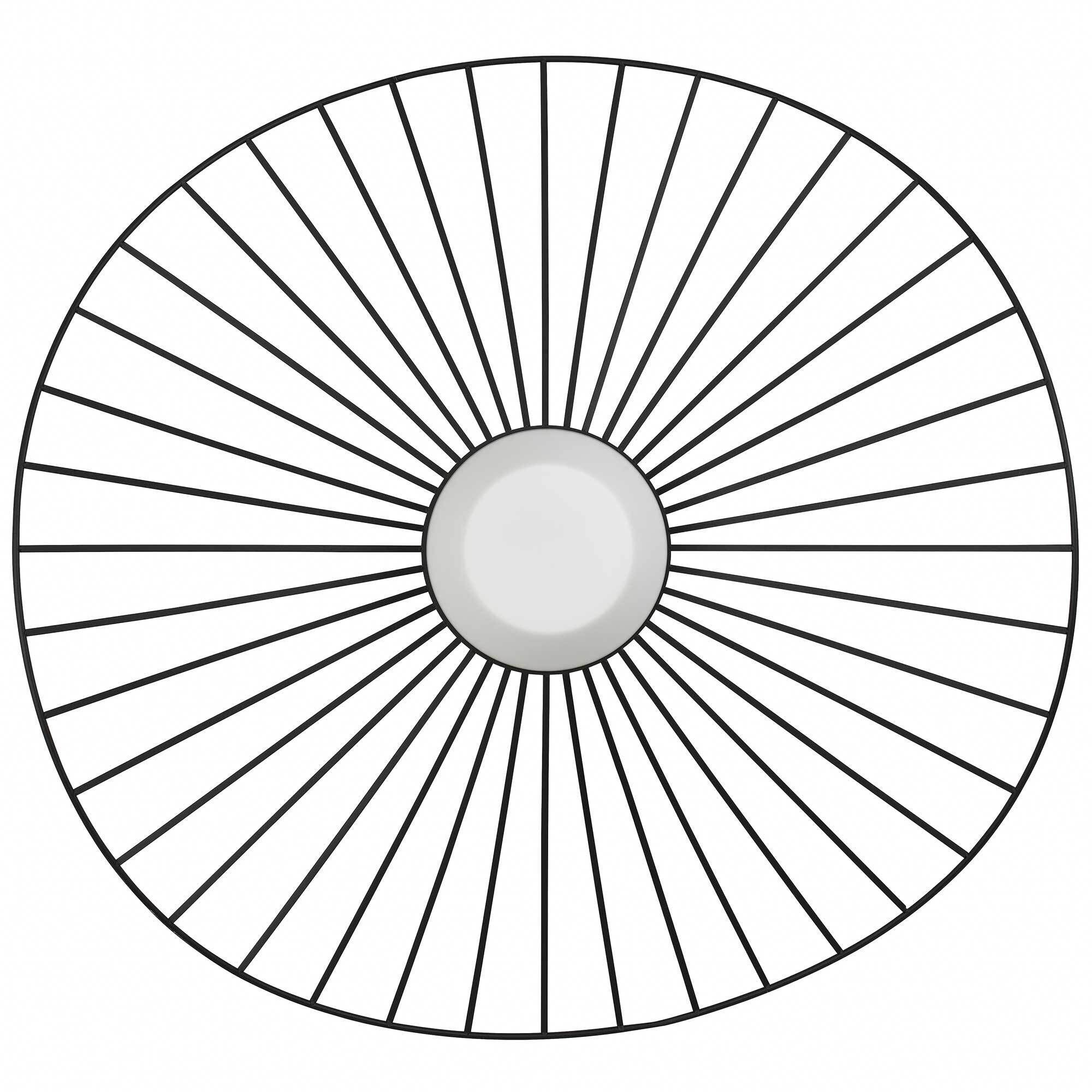 New Wave LED 34 inch Sand Black Outdoor Pendant