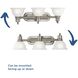 Madison 3 Light 27.5 inch Brushed Nickel Bath Vanity Wall Light