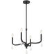 Viremont 4 Light 22 inch Matte Black Chandelier Ceiling Light