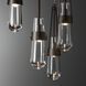 Link 5 Light 13 inch Oil Rubbed Bronze Pendant Ceiling Light, Standard