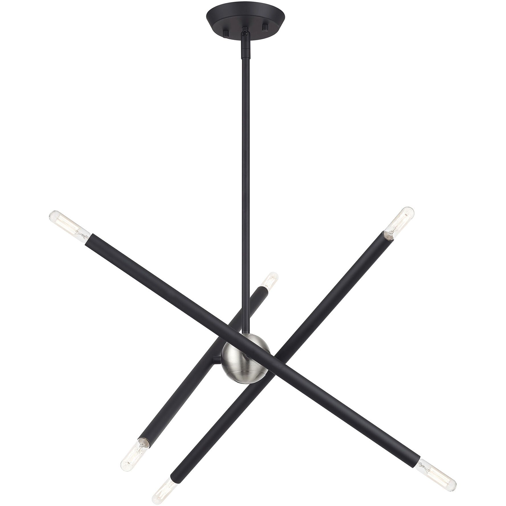 Soho 6 Light 20 inch Black Chandelier Ceiling Light