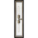 Shaw 2 Light 24 inch Black with Burnished Bronze Outdoor Wall Mount