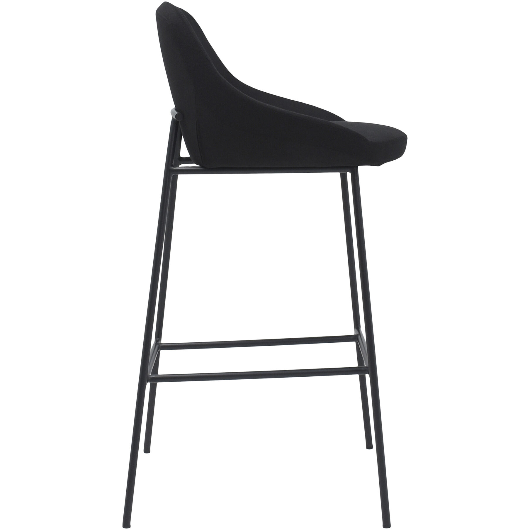 Shelby 40 inch Black Barstool
