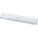 Undercabinet 120V 18 inch White Undercabinet Light in Bulbs Not Included, Cord Not Included,  KO in back for electrical feed, 18.375", KO for Rocker Switch