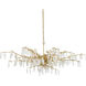 Forest Dawn 8 Light 60.25 inch Washed Lucerne Gold Chandelier Ceiling Light, Aviva Stanoff Collection