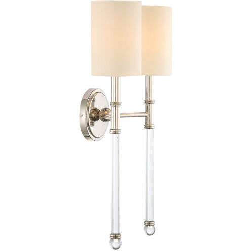 Fremont 2 Light 13 inch Polished Nickel Wall Sconce Wall Light, Essentials