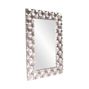 Krystal 82 X 53 inch Silver Leaf Floor Mirror