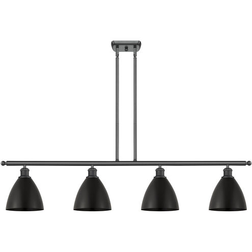 Ballston Dome 4 Light 48 inch Matte Black Island Light Ceiling Light
