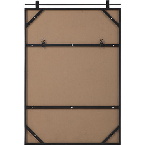 Titel 36 X 24 inch Matte Black Wall Mirror