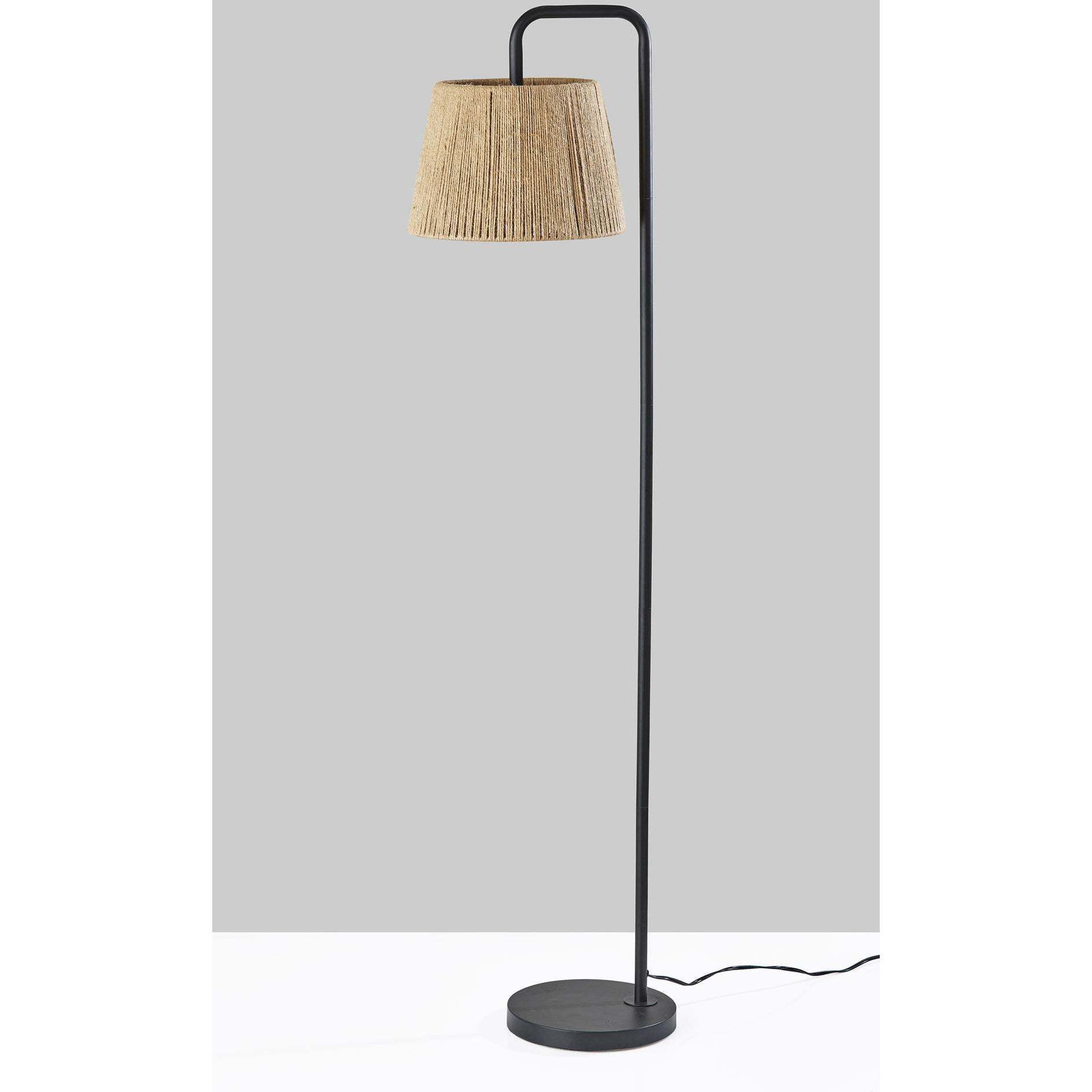 Tahoma 59 inch 100.00 watt Black Floor Lamp Portable Light, Simplee Adesso