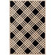 Intermezzo 90 X 60 inch Black and Neutral Area Rug, Wool and Tencel