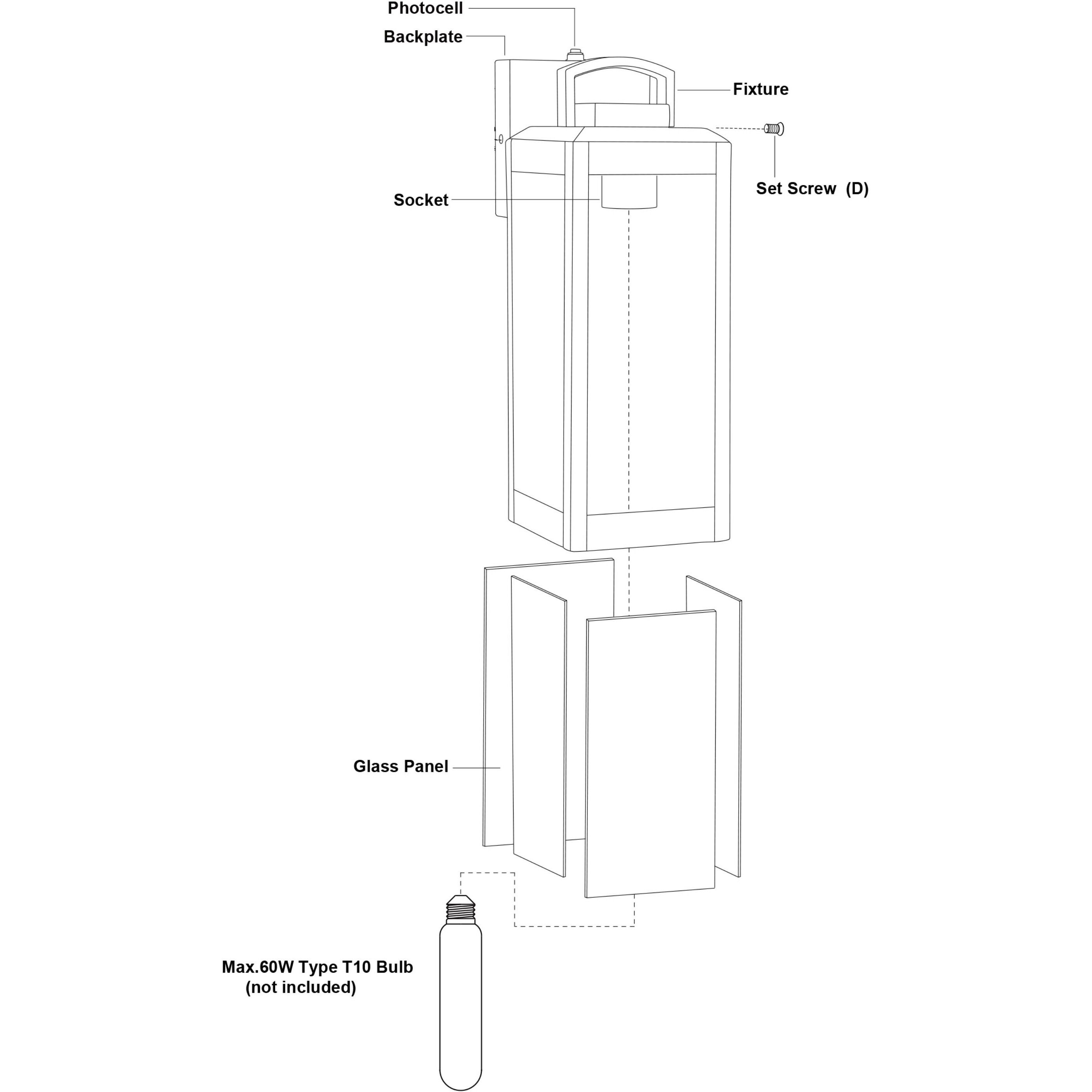 Kinzie LED 14.25 inch Vintage Brass Outdoor Wall