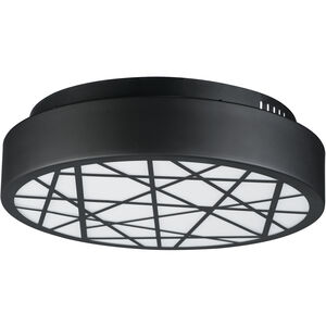 Intersect LED 15.75 inch Black Flush Mount Ceiling Light