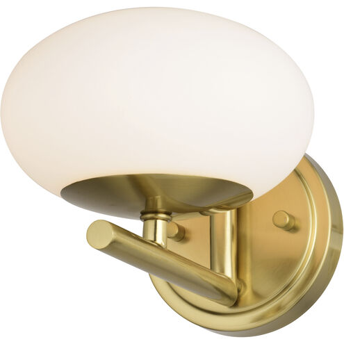Sloane LED 6.75 inch Satin Brass Wall Light in 1