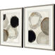Geometrics Gray and Black and Brown and Neutral Framed Art