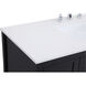Theo 48 X 22 X 34 inch Black Vanity Sink Set