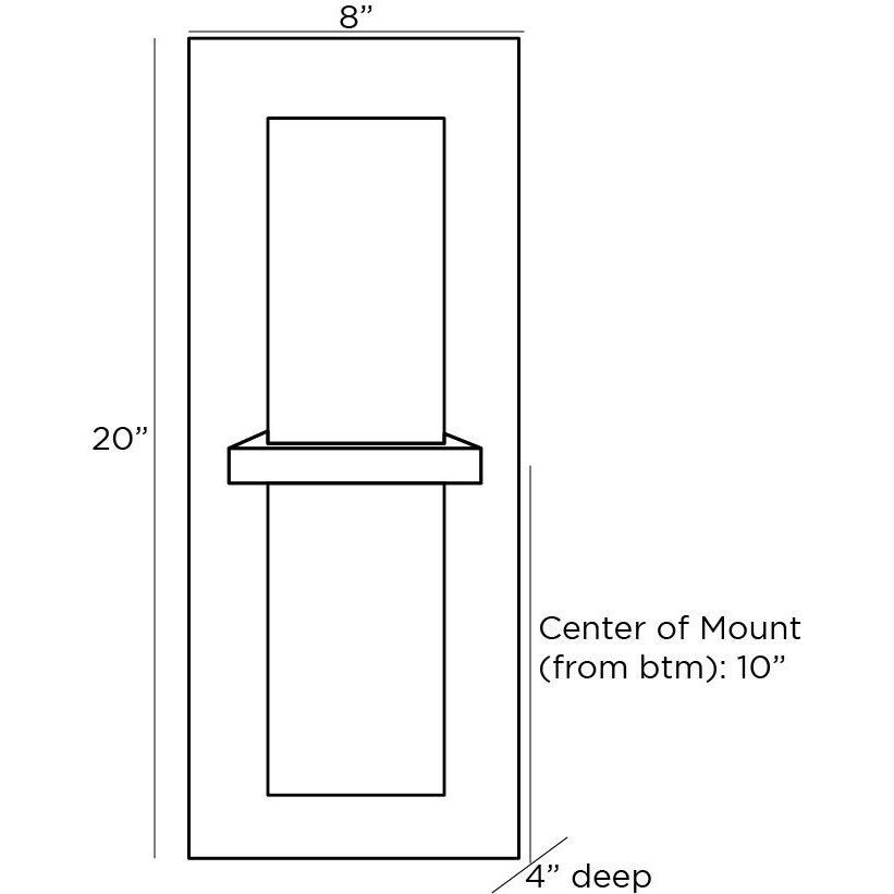 Redmond 2 Light 8 inch Antique Brass ADA Sconce Wall Light